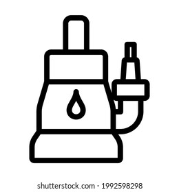 Submersible Water Pump Icon. Bold outline design with editable stroke width. Vector Illustration.