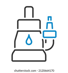 Submersible Water Pump Icon. Editable Bold Outline With Color Fill Design. Vector Illustration.