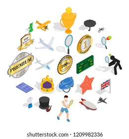 Submission icons set. Isometric set of 25 submission vector icons for web isolated on white background