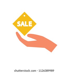 Submission of trading offer concept in simple flat design on white background,vector illustration.