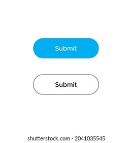Submit Button Icon Vector in Flat Style