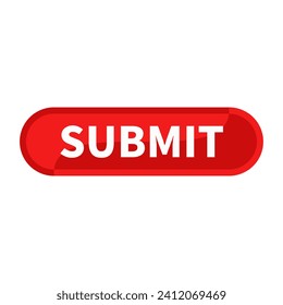 Submit Button Red Rounded Rectangle Shape For Action Click Promotion Business Marketing Social Media
