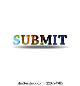 Submit Colorful Vector Icon Design