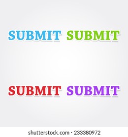 Submit Colorful Vector Icon Design