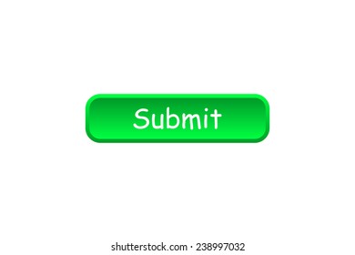 Submit green button for a site, vector, EPS 10
