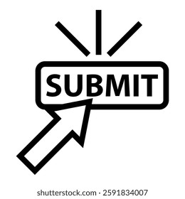 submit icon vector design symbol templates