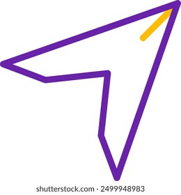 Submit Line Two Color Vector Icon Design