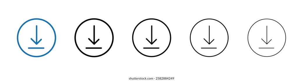 submit progress icon Outline vector logo for web ui