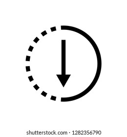 submit progress outline icon vector