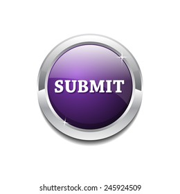 Submit Purple Circular Vector Button