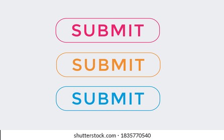 submit text button. submit web button. signs icon submit. submit