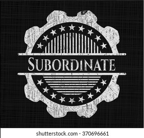 Subordinate chalk emblem