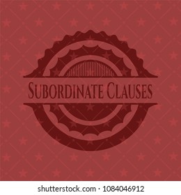  Subordinate Clauses badge with red background