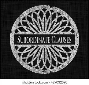 Cláusulas subordinadas con textura de pizarra