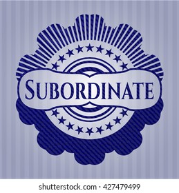 Subordinate denim background