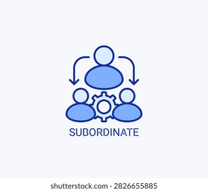 Subordinate Icon Or Logo Isolated Vector Illustration