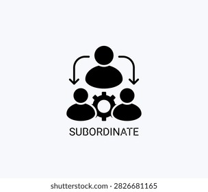 Subordinate Icon Or Logo Isolated Vector Illustration