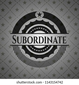 Subordinate realistic dark emblem