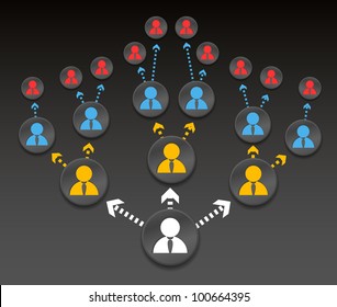 Nachrangiges abstraktes Farbschema
