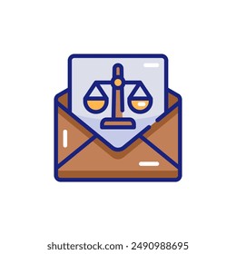 Subpoena of Law Vector Icon