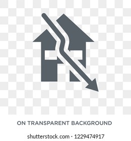 Sub-prime loans icon. Trendy flat vector Sub-prime loans icon on transparent background from business   collection. 