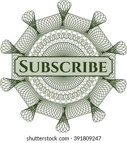 Subscribe abstract linear rosette