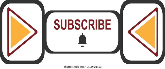 Suscripción, botón de timbre y cursor de mano.Icono del botón Suscripción