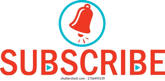 Subscribe, bell button. Red button subscribe to channel, blog. Social media background. Marketing. Vector illustration. 