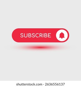 Subscribe Button Design with Bell Icon