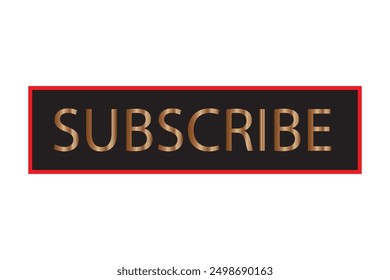 Subscribe button for get more notification to next video and content. Click colorful button subscribe to channel social media platforms, marketing, promotion, vector and illustration.
