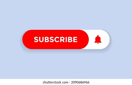 Subscribe Button Icon. Element of Streaming Channel Subscriptions. Vector Illustration