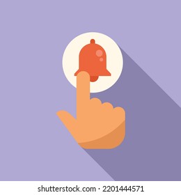 Subscribe button icon flat vector. Sound interface. Social post