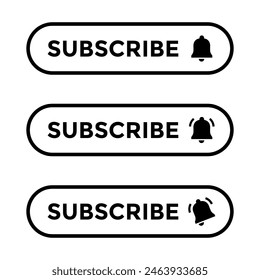 Subscribe button icon in generic style. Subscription elements