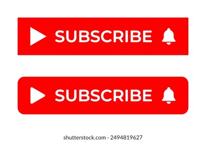 Subscribe button icon in generic style. Subscription concept