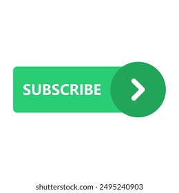 Subscribe button icon illustrated on background