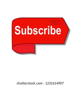 subscribe button icon vector