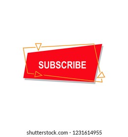 subscribe button icon vector