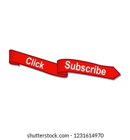 subscribe button icon vector