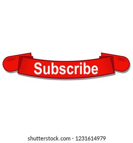 subscribe button icon vector