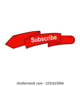subscribe button icon vector