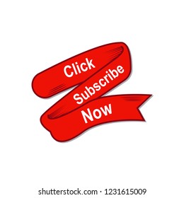 subscribe button icon vector