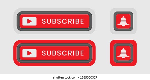 Subscribe button icon - vector