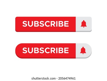 Subscribe Button Icon Vector in 3d Style