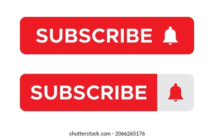 Subscribe Button Icon Vector in Flat Style