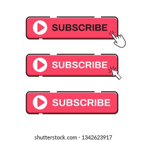 Subscribe button icon. Vector illustration. on white background