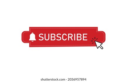 Subscribe button icon. Vector illustration. Business concept subscribe pictogram