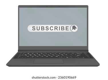Subscribe button icon. vector illustration