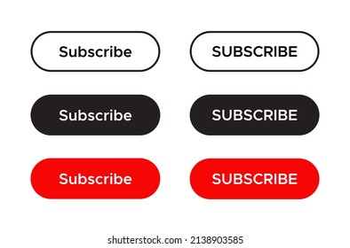 Subscribe Button Icon Vector for Web or Mobile App