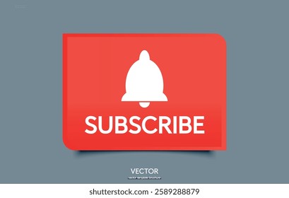 Subscribe to button. Infographics element for social networks.