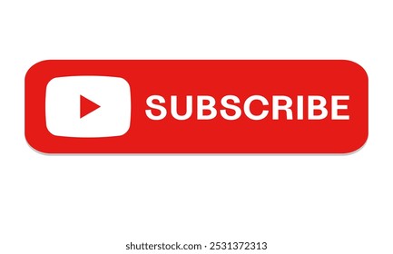 Subscribe button isolated on white background	
